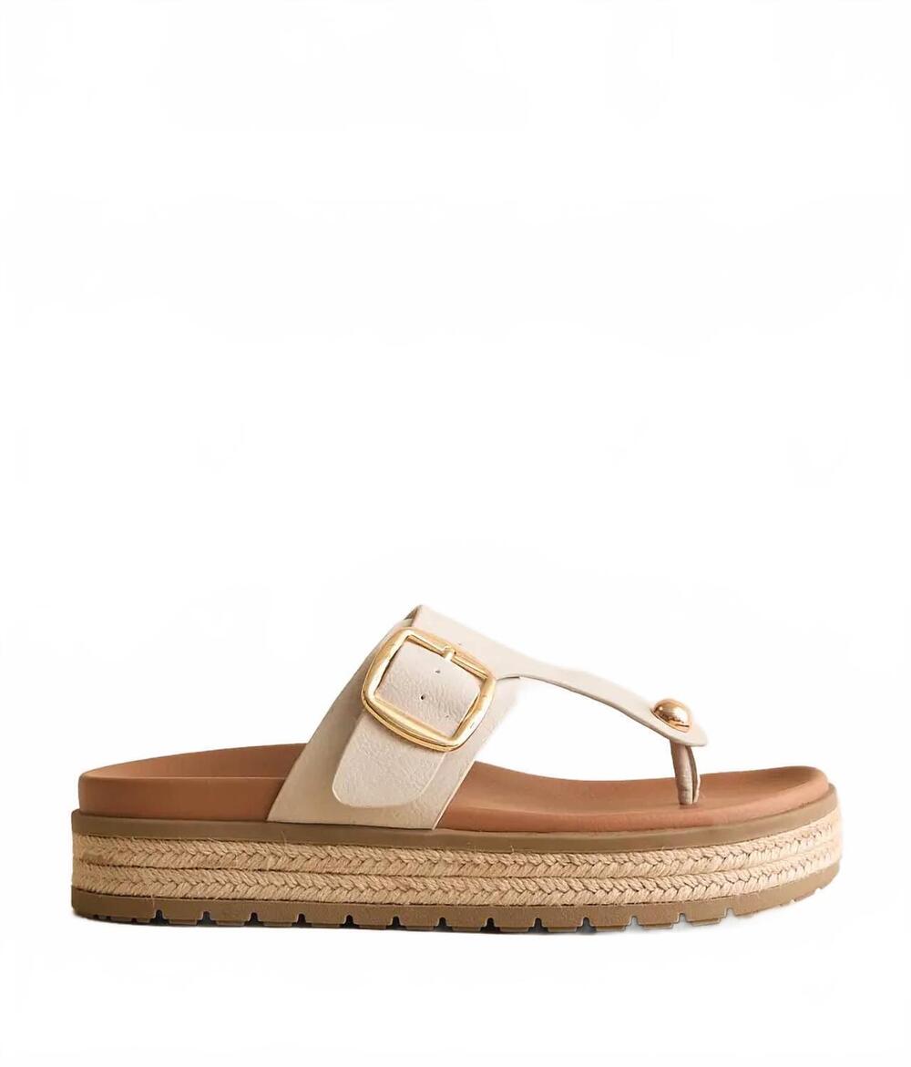 NEW MIA SHOES women's marylynne raffia sandal in ecru